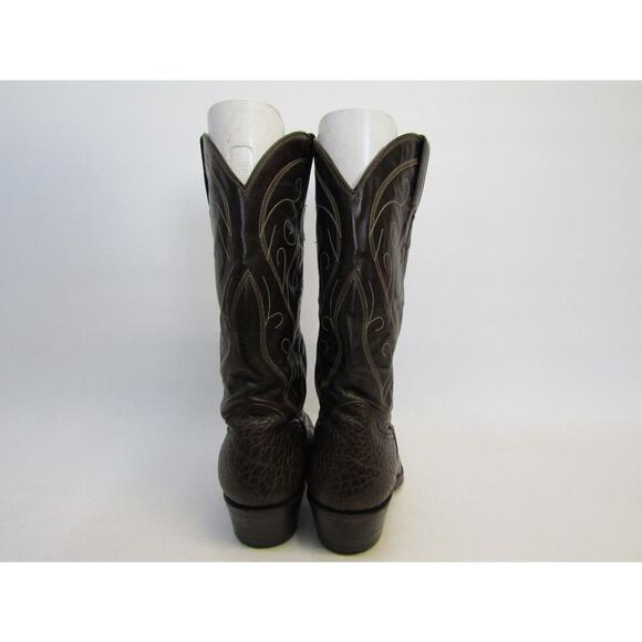 Cowtown Mens Size 9 D Brown Leather Bullhide Cowboy Western Boots main image 5